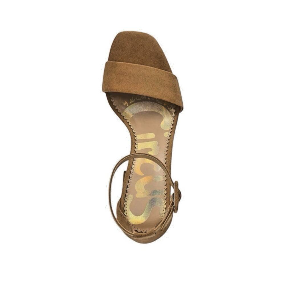Circus NY Sam Edelman Resort 11 Suede Brown‎ Platform Block Heel Sandal Boho View 4